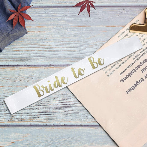 OULANAO YZDING 12 Pcs Bride To Be Sash Bachelorette Party Decorations- Unique Bride And Bridesmaid Sashes For Bachelorette party (Black, Gold lett...