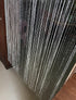1x2 M Door String Curtain Rare Flat Thread Fringe Window Panel Room Divider Cute Strip Tassel for Wedding Coffee House Restaurant Parts (Black & G...