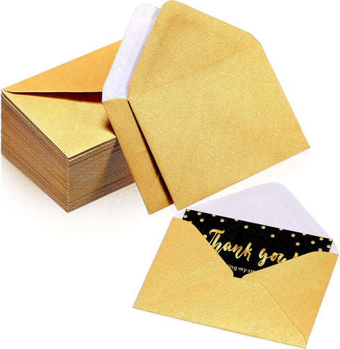 Yahenda 200 Count Mini Gift Card Envelopes Bulk Wedding Pocket Small Paper Envelopes Gift Card Sleeves Greeting Business Card Envelopes Tiny Envel...