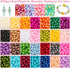Pearl Beads for Jewelry Making, 32Colors Round Pearls Beads with Holes, 2000Pcs 6MM Handcrafted Colorful Loose Spacer Beads Small Filler Beads for...