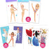 Sticker Dress Up Dancers | Sticker Activity Book for Kids | Learn Girls Fashion Design, Dancer Poses | with Sticker and Guide | for Kids 5 and up ...