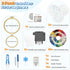 3 Sets Embroidery Kit for Beginners Adults and 2 Pieces Water Soluble Stabilizer for Embroidery?Learn 29 Different Stitches,Easy to Follow Instruc...