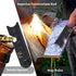 Ferro Rod Fire Starter Kit – Wood Handle Flint Fire Starter with Ferro Rod Striker and Wrist Lanyard – Weatherproof and Waterproof Fire Starter Su...