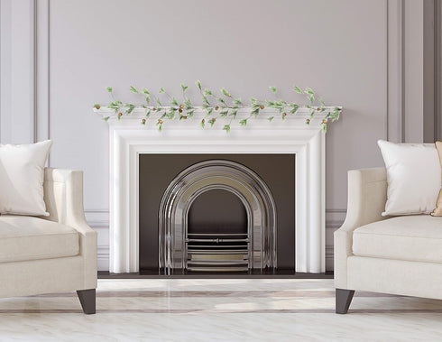 CraftMore Smokey Pine Garland 6 Feet...