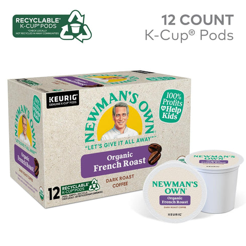 Newman's Own Organics French Roast Coffee K-Cup, 12 ct...