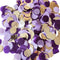 Purple Silver Confetti/Purple Birthday Party Decorations Centerpiece Table Party Decorations/Engagement Baby Shower/Wedding Purple Graduation 2025...