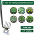 Weed Puller Tools Sharp Weeding Tool High Manganese Steel Grass Root Removal Tool with 5 Teethes Dual Purpose Hand Weeder Tool for Yard Garden Far...