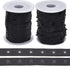 OLYCRAFT 2 Rolls 10 Yards/Roll Black Snap Button Tape Polyester Snap Button Trim Sewing Snap Fastener Tape Snap Ribbon Fasteners for DIY Clothing ...