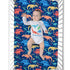 Cloele Dinosaur Fitted Crib Sheet for Boys 1 Pack Baby Nursery Sheet Soft Cozy Bed Sheet for Standard Crib and Toddler Mattresses - Navy Crib Matt...