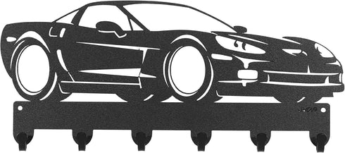 SWEN Products Farrell - Chevy Corvette C_Vet 2009 Key Metal Key Chain Hanger - Leash Holder...