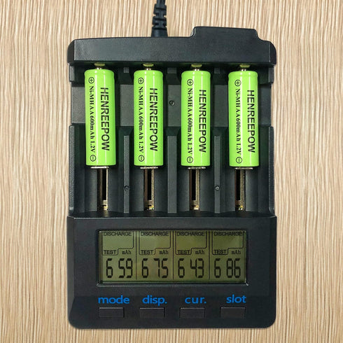 Henreepow Ni-MH AA Rechargeable Batteries, Double A High Capacity 1.2V Pre-Charged for Garden Landscaping Outdoor Solar Lights, String Lights, Pat...