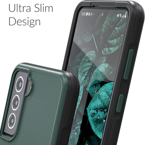 Crave Slim Guard for Galaxy S21 FE Case, Shockproof Case for Samsung Galaxy S21 FE 5G (6.4 inch) - Forest Green...