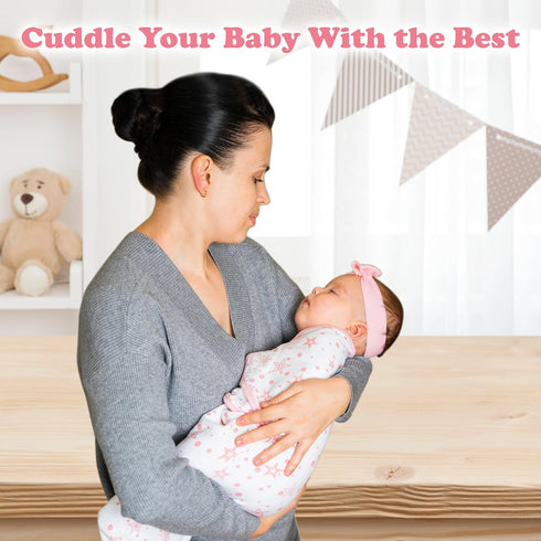 Bublo Baby Swaddles for Newborns – 3-Pack Infant Swaddles 0-3 Months – Adjustable Swaddle Sleep Sack – Soft Organic Cotton Baby Wrap for Safe & Co...