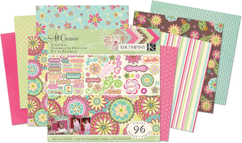 K&Company Razzle Dazzle Scrapbook Kit, 8-1/2-by-8-1/2-Inch...