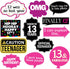 13th Birthday Photo Booth Party Props - 40 Pieces - Funny Official Teenager Birthday Party Supplies, Decorations and Favors...