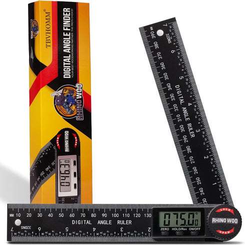 Digital Angle Finder Protractor, Angle Finder Ruler with 7inch/200mm, Angle Measuring Tool for Woodworking/Carpenter/Construction/DIY Measurement(...