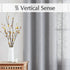 FMFUNCTEX Linen Semi Sheer Grey Curtains for Bedroom Living Room, Gray Curtain Panels 72 Inches Length Sheer Linen Textured Window Drapes Farmhous...