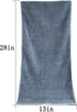 Cleanbear 100% Cotton Hand Towels, Highly Absorbent, Set of 2 (Blue-Grey), 13 x 28 Inches...