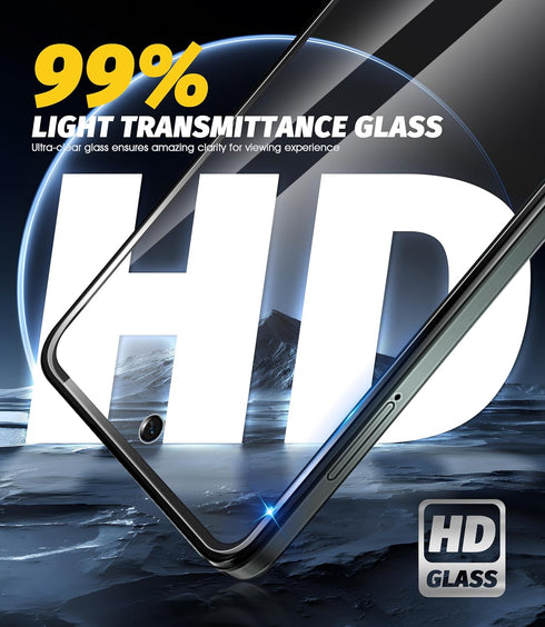 (3 Pack) Orzero Tempered Glass Screen Protector Compatible for Motorola Moto G 5G 2024, Protector De Pantalla Precise Front Camera Cutouts HD...
