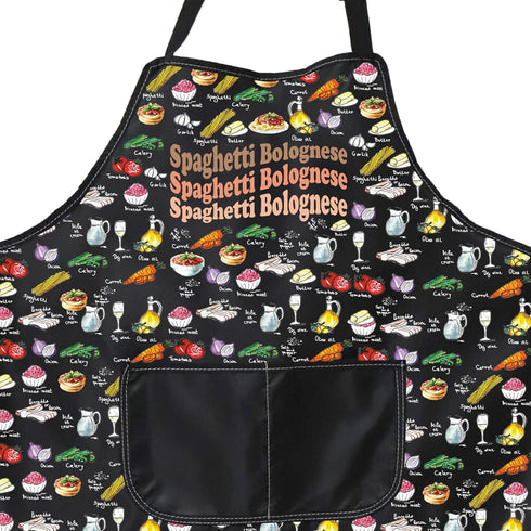 PXTIDY Spaghetti Bolognese Recipe Apron Pasta Dinner Cooking Apron Italian Cook Apron Pasta Lover Gift for Chefs...