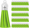 Mandala Crafts 100 Pcs Lime Green Faux Suede Tassels Bulk Keychain Making Supplies - Small Leather Tassels for Charms, Jewelry Making, and DIY Cra...