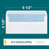 #10 Left Window Envelopes Self Seal - 20/pack - 4 1/8 x 9 1/2 inch - Business Envelopes #10 with Flip & Seal Closure, Security Tinted Envelopes fo...