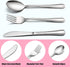 LIANYU 9-Piece Kids Silverware Set, Stainless Steel Toddler Utensils Flatware Set, Child Cutlery Tableware Set for 3, Include Knife Fork Spoon, Mi...