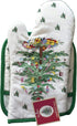 Spode Christmas Tree 2-pc Kitchen Gift Set: Oven Mitt & Square Pot Holder...