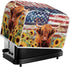 American Flag Toaster Cover 2 Slice Wide Slot, Highland Cow Sunflower Print Bread Maker Cover Toaster Covers, Washable Stain Resistant Small Appli...