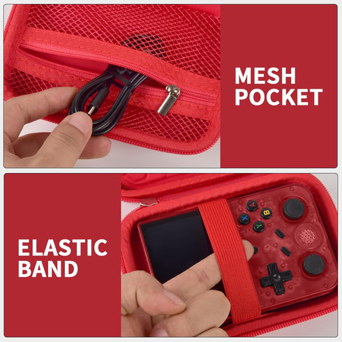 PAIYULE Travel Case Compatible with RG353V/ RG353VS Retro Handheld Game Console, Handheld Emulator Storage Holder Organizer, Android Game Console ...