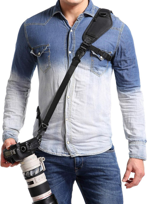 waka Camera Neck Strap with Quick Release, Safety Tether and Underarm Strap, Adjustable Camera Shoulder Sling Strap for Nikon Canon Sony Fuji DSLR...