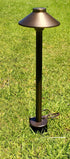 9 Inch In Ground Stake with Solid Brass 0.5 Inch NPT Thread and Side Wireway for Easy Installation, Outdoor Lights Garden Stakes for Landscape Lig...