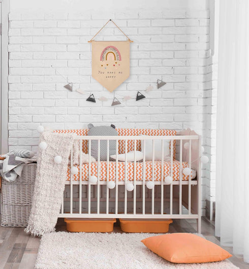 You Make Me Happy,Rainbow,Heart -Canvas Hanging Flag Banner Wall Sign Decor Gift for Baby Kids Girl Boy Nursery Teen Room Front Door...