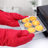 Set of 4 Oven Mitts and Pot Holders, 482 F Heat Resistant Hot Plate Moving Non-Slip Gloves for BBQ, Grill, Baking, Cooking, Oven, Microwave (Red)...