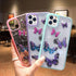 Butterfly Bling Clear Case Compatible with iPhone 11 Pro Max, Case for Women Cute Slim Soft Slip Resistant Protective Phone Case Cover for iPhone ...