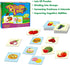 48 Food Matching Puzzles with Error-Correction Mechanism Pre-Primer in 2 Pieces, Perfect for Preschool Learning (24 Blocks Double Sided)...