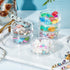 PH PandaHall 2 Sets 5 Layer Cylinder Stackable Bead Containers 15ml Plastic Round Clear Storage Organizer Box with Screw Lid for Make Up, Eye Shad...