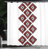 Ambesonne Tribal Shower Curtain, Native Design American Style Zig Zag Aztec Motifs Ornaments Image, Cloth Fabric Bathroom Decor Set with Hooks, 69...