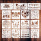 15 Pieces Birthday Stencils for Painting, Happy Birthday Templates Cake Stencils Bithday Theme Stencils for Cakes Card Making Scrapbook DIY Home D...