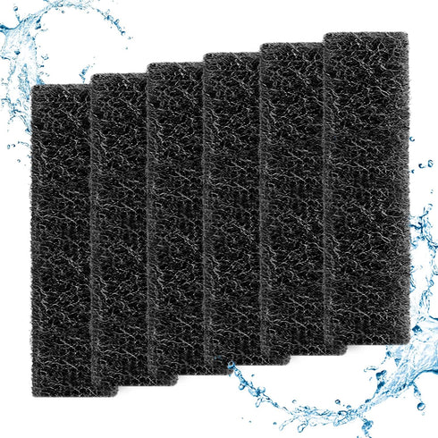 HiTauing 6 Count Carbon Reducer Filter Pads for aqueon?Fish Tank Filter Pads for QuietFlow LED PRO Model 10...