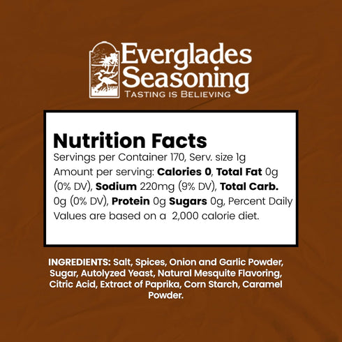Everglades Cactus Dust BBQ Rub Seasoning - Mesquite Flavor for Ribs, Steaks, Chicken, Pork & Seafood - Perfect for Smoking & Grilling - Caramelize...
