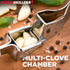Garlic Press Stainless Steel - Professional Garlic Mincer and Crusher with Silicone Peeler Dishwasher Safe...
