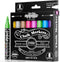 Loddie Doddie Metallic Liquid Chalk Markers for Chalkboard - 8 Count, 6mm Reversible Chisel & Bullet Tip - Erasable Chalk Pen - Metallic Chalkboar...
