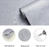 Silver Grey Contact Paper 16"x198" Peel and Stick Wallpaper Thick Waterproof Decorative Self Adhesive Vinyl Wrap Wall Paper for Cabinets Counterto...