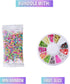 Slime Foam Beads Floam Balls – 18 Pack Pastel Microfoam Beads Kit 0.1-0.14 inch (90,000 Pcs) Micro Colors Rainbow Fruit Beads Craft Add ins Homema...