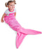 Pink Mermaid Tail Blanket for Kids – Silky Soft Extra Cozy Plush Fleece Lined Cutout Lace Snuggle Blanket for Little Girl Toddler...