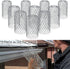Gutter Guard 3” Leaf Filter Gutter Strainer 10 Pack Aluminium Filter Strainers for Preventing Blockage from Clogging Sewer Pipes...