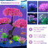 Ameliade Aquarium Artificial Plastic Plants Decoration, Pink Cherry Blossom Tree & Grass Aquarium Decor Set, Goldfish Betta Fish Tank Decorations ...