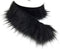Furryvalley Faux Fur Trim Raccon Fox Fur Ribbon Craft Furry Stripe for Slippers Slides Fringe 2 Yards (Black)...