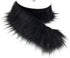 Furryvalley Faux Fur Trim Raccon Fox Fur Ribbon Craft Furry Stripe for Slippers Slides Fringe 2 Yards (Black)...
